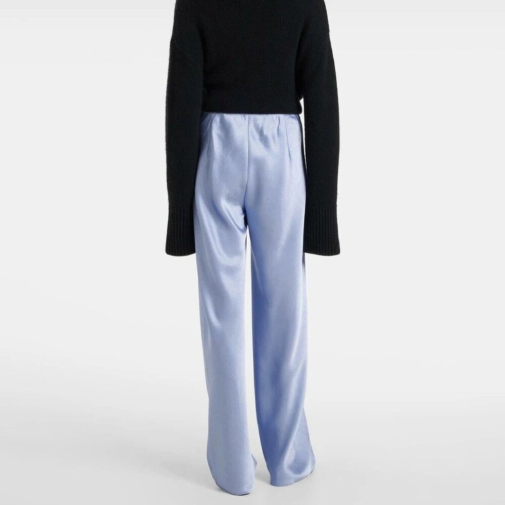 EUC Vince High-Rise Satin Wide Leg Pant, Sz - Lg - Picture 3 of 8